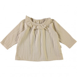 Poudre Organic : Blouse Charme bébé - biscotti