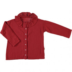 Poudre Organic : Blouse Colchique enfant - equestrian red