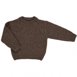 Poudre Organic : Pull Thé enfant - speckled brown