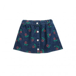 Bobo Choses : Jupe denim enfant - stamp bloom/all over