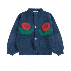 Bobo Choses : Cardigan enfant - stamp bloom