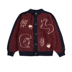 Bobo Choses : Cardigan enfant - forest scene