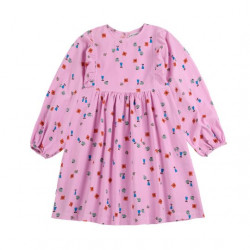 Bobo Choses : Robe manches longues enfant - blossom/all over woven