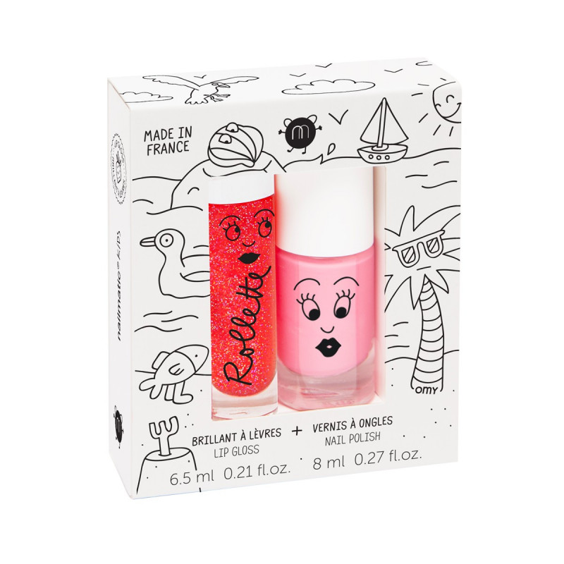 Coffret Holidays (Vernis Cookie + Gloss Fraise) - Nailmatic
