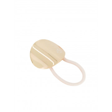 Elastique avec plaque en métal dorée - Bachca