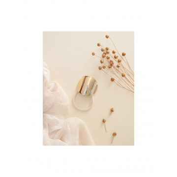 Elastique avec plaque en métal dorée - Bachca