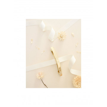 Barrette en métal doré - Bachca