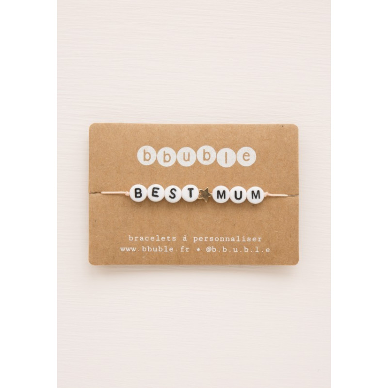Bracelet BEST MUM avec 1 étoile - BBUBLE