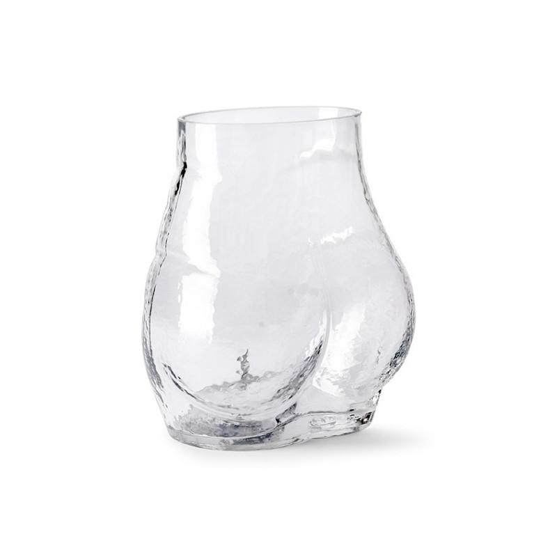 Vase Fesses en Verre transparent