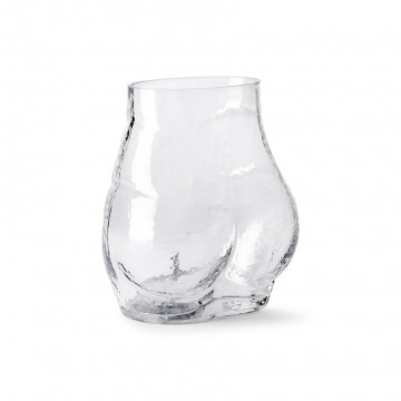 Vase Fesses en Verre transparent
