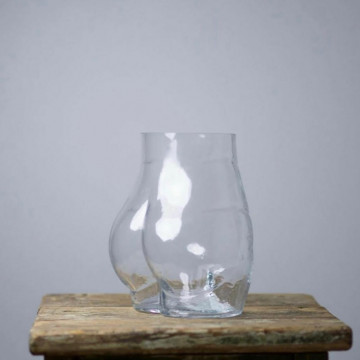 Vase Fesses en Verre transparent